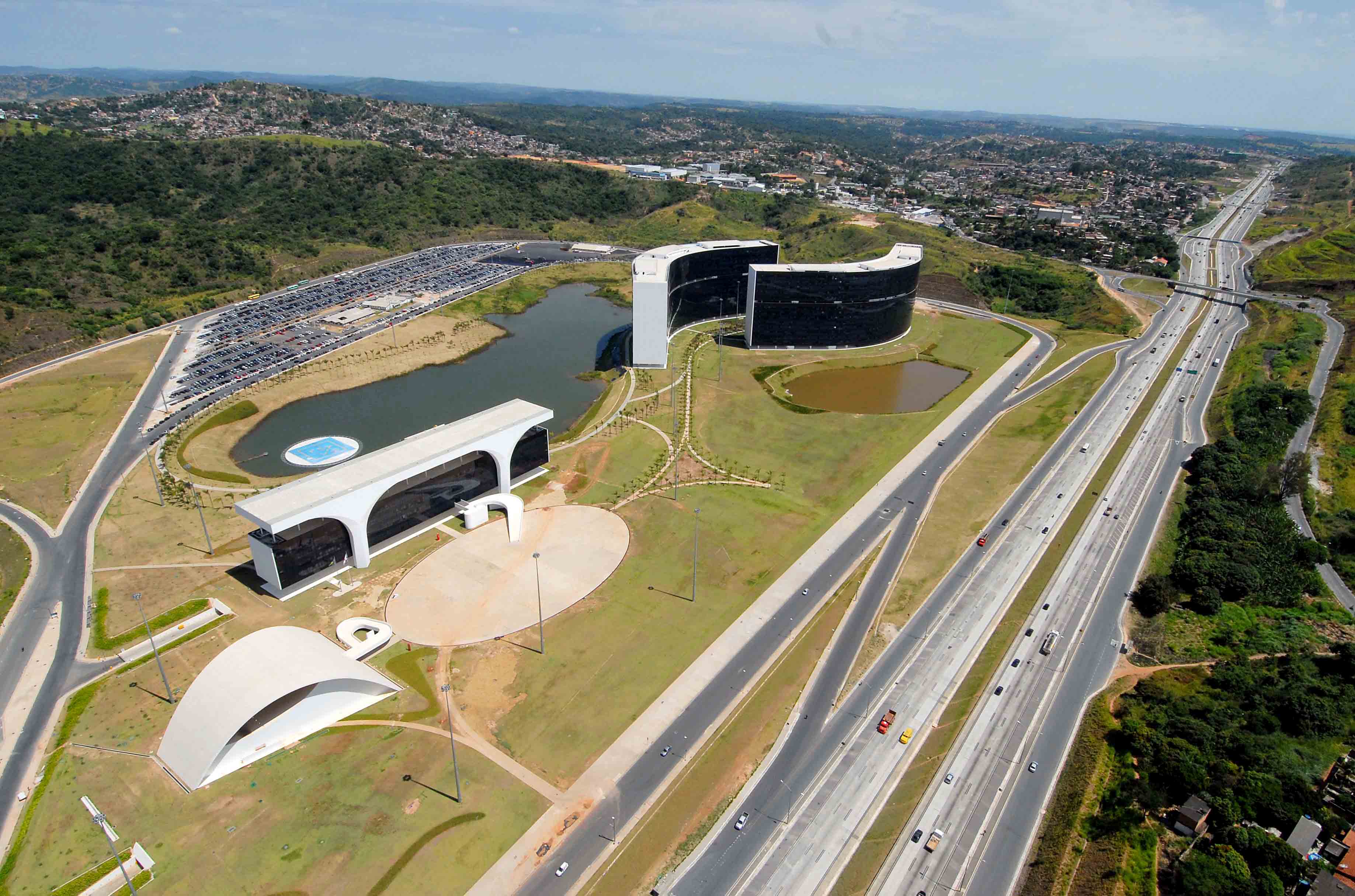Resultado de imagem para Cidade Administrativa de Minas Gerais. Foto: Divulgação